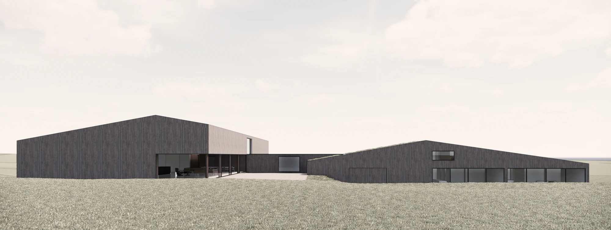 The original architectural concept rendering.